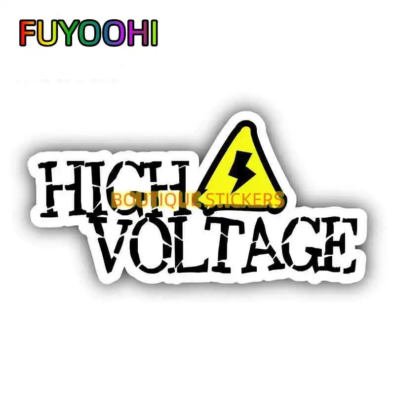 

FUYOOHI Boutique Stickers High Voltage Car Bumper Window Sticker DIY Graffiti Suitable for SUV Vinyl Decals Material