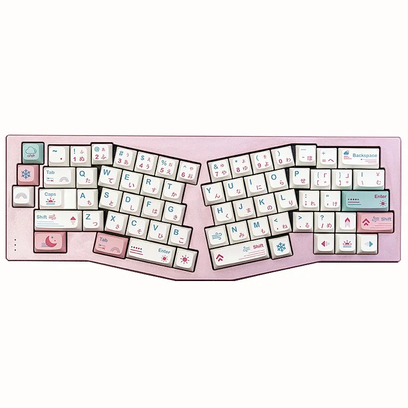 

XDA 132 Keys XDA Keycaps PBT Dye Sub Weather Theme Personalized Japanese Keycap for Cherry Mx Switch Mechanical Keyboard Key Cap