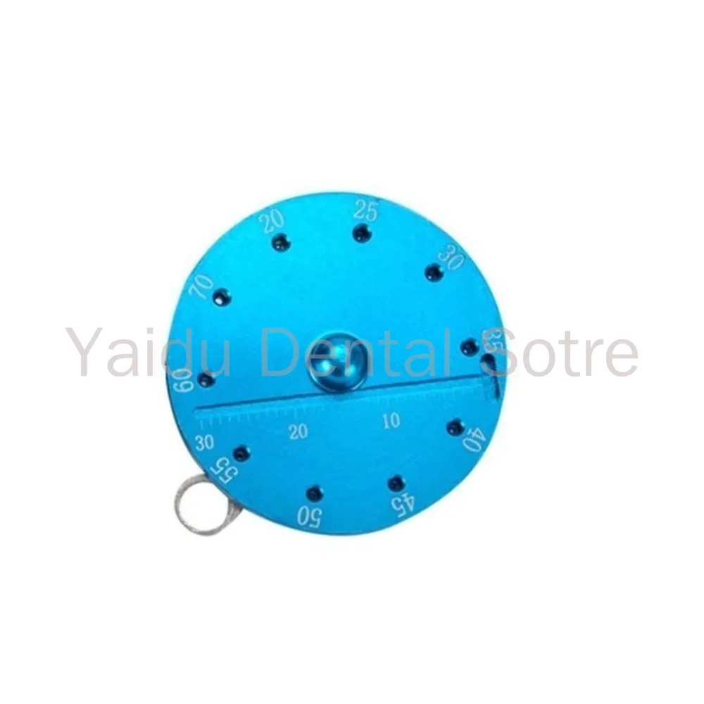 1PC Dental Endodontic Gutta Percha Points Cutter with Measuring Scale, Round Aluminum Endo Ruler, Autoclavable Dentist Endodont