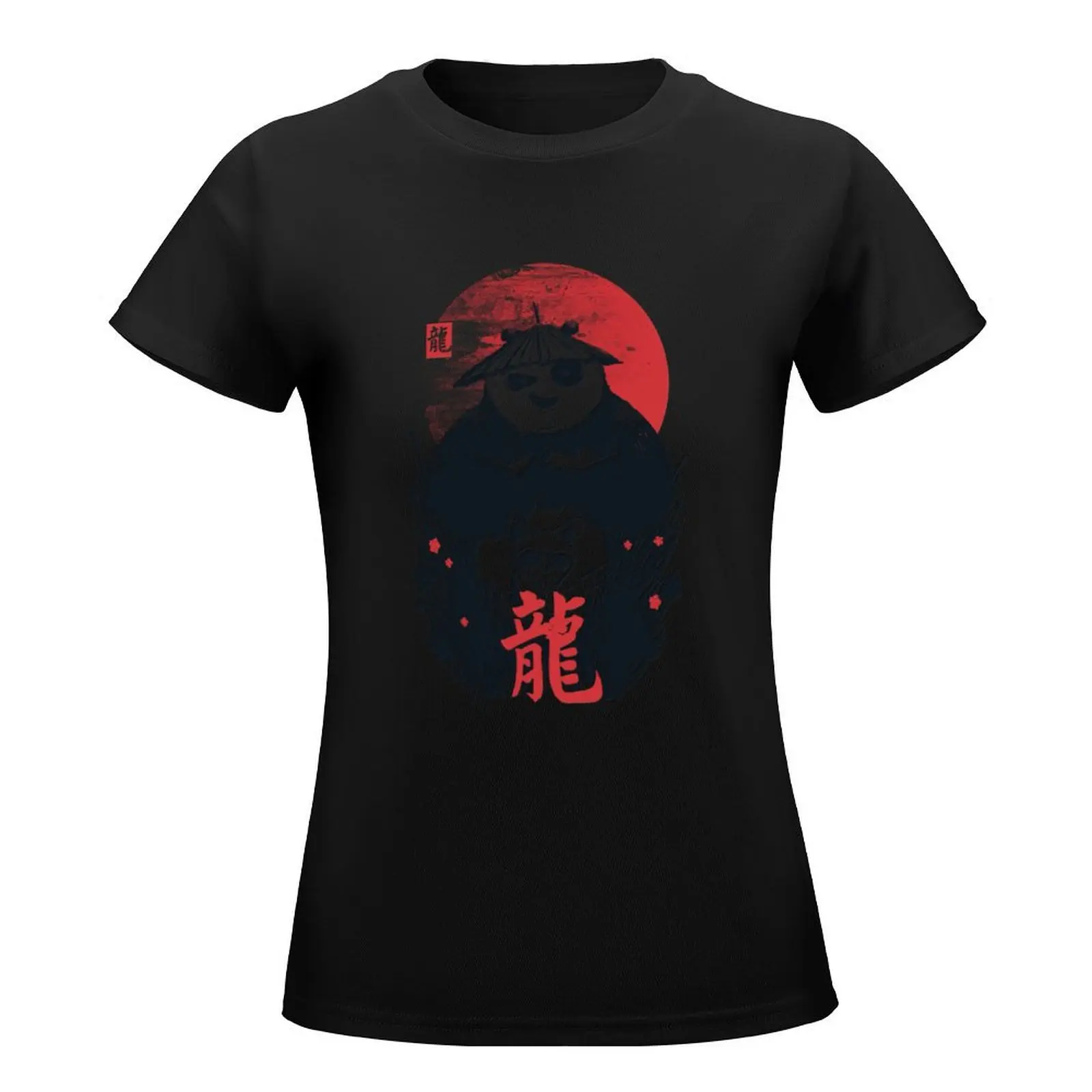 KungFu T-Shirt oversized kawaii clothes Female clothing t-shirts for Women cotton