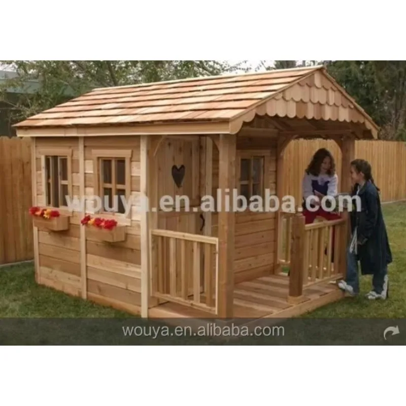 Cheap Prefabricated Wooden Playhouse Waterproof Wood Children Playhouse for Sale