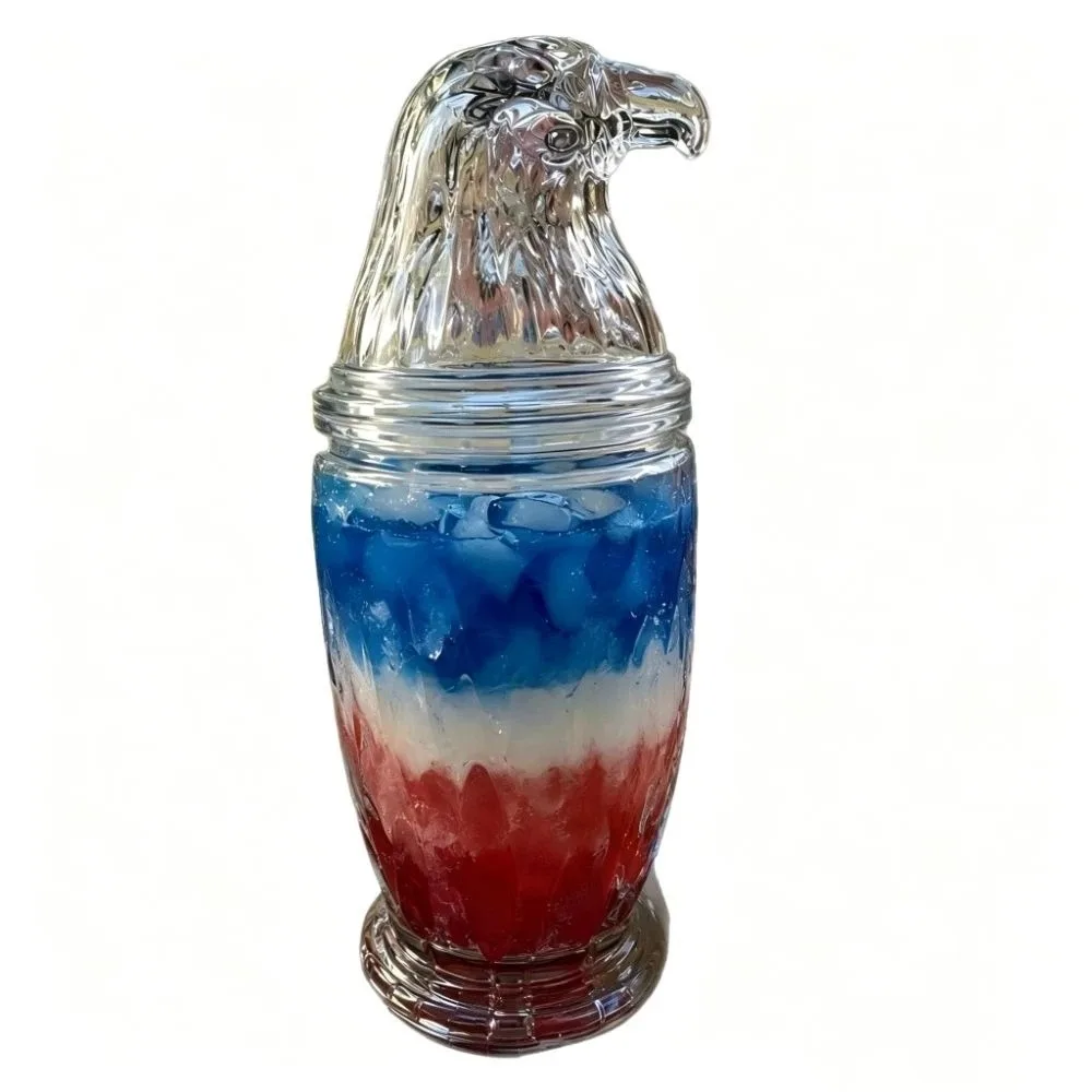 1000/400ml Large Capacity Eagle Shaped Glass Cup 3D Stereo Whiskey Glass 3D Eagle Drinking Glass Decorative Sculpted