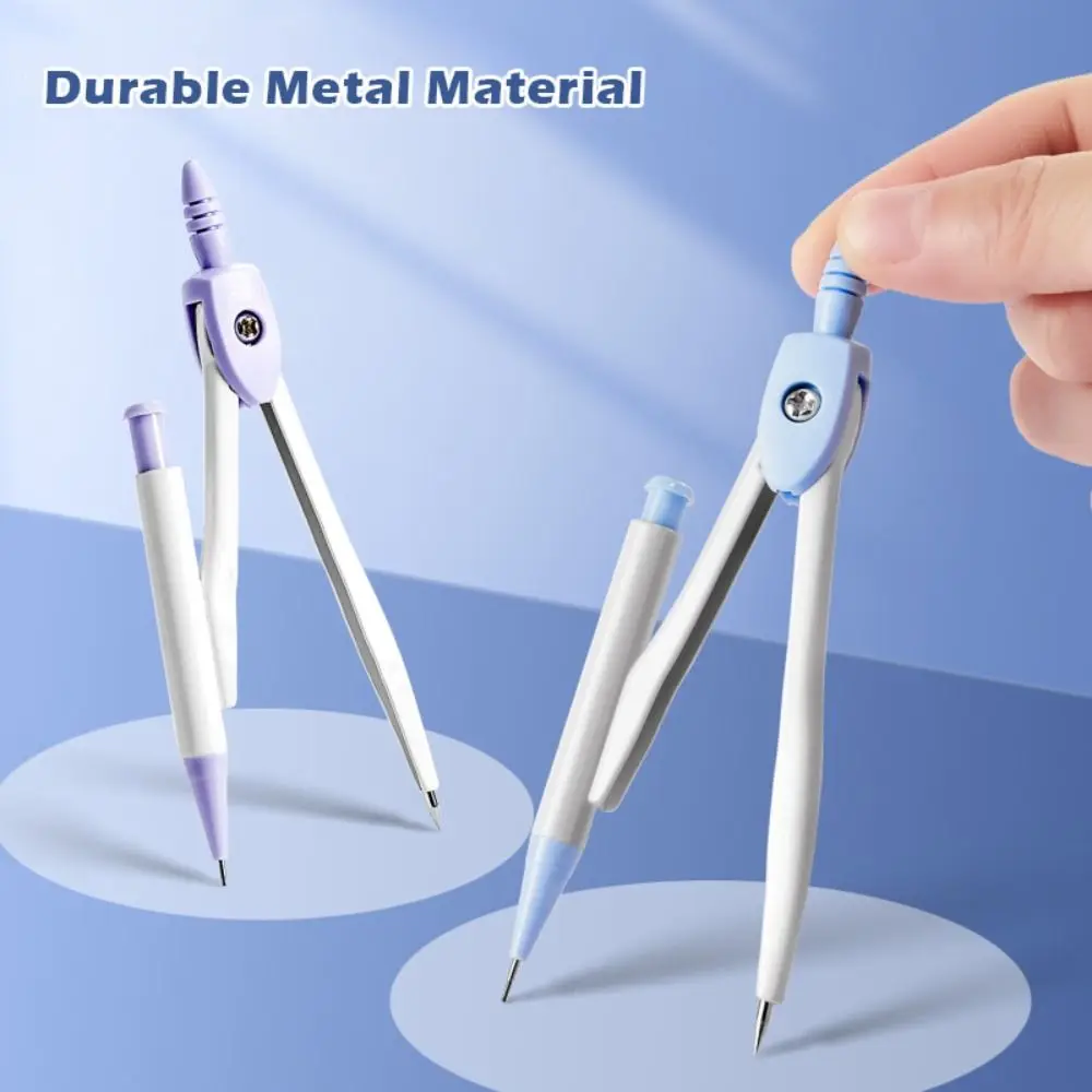 8PCS/Set Plastic Ruler Compasses Set Eraser Transparent Measuring Ruler Set Square Straight Ruler Drawing Tool School Office