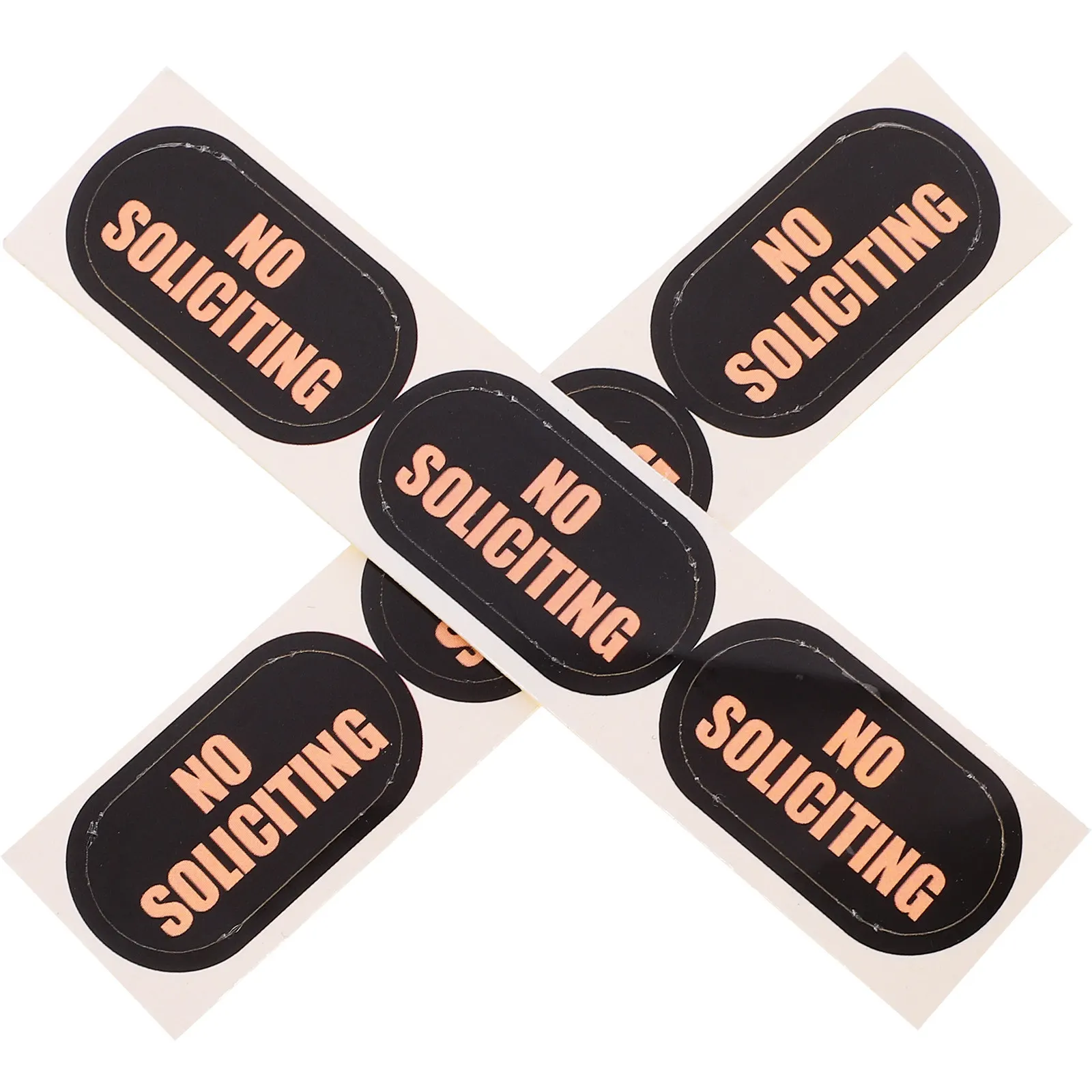 2Sheets No Soliciting Signs for House PVC Material No Soliciting Sticker Window Door Use Prevent Solicitors Modern Style Home