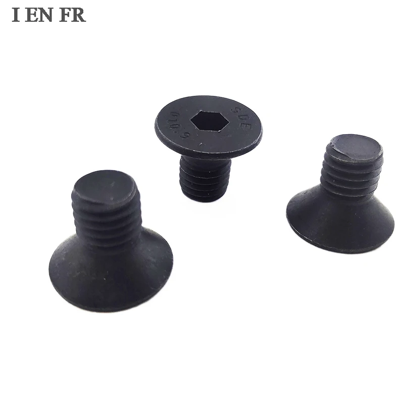 

2/50pcs M2 M2.5 M3 M4 M5 M6 M8 M10 Black 304 Stainless Steel Allen Hexagon Hex Socket Flat Countersunk Head Bolt Screw DIN7991