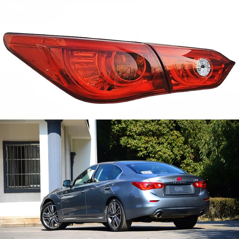 For Infiniti Q50 Q50L 2014-2017 Car Accessories Rear Tail Light Assembly Brake Taillight Stop Lights  turn signal Rear lamp