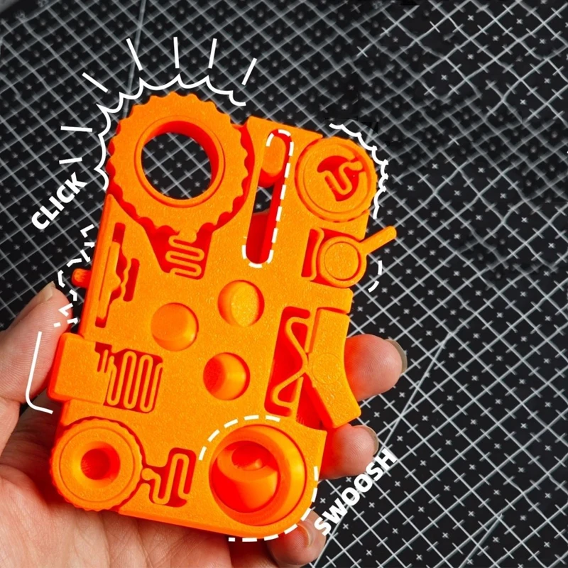 12 IN 1 พลาสติกกลางแจ้งแบบพกพา Edc Finger Gyro Release ของเล่น