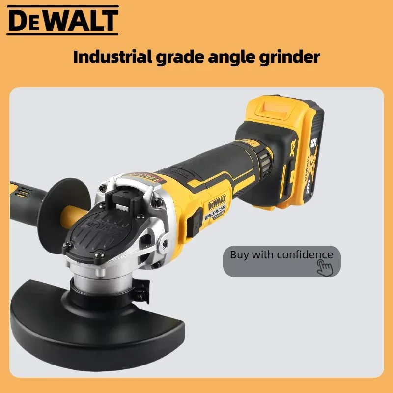 

DEWALT DCG406 125mm flat head angle grinder bare machine tool cutting machine brushless 18V lithium battery tools(no battery)