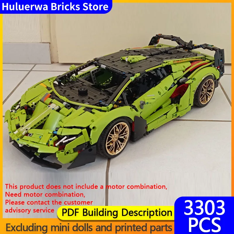 

Speed Racing Car Model MOC Building Bricks SC18 Alston Hypercar Modular Technology Children Holiday Gifts Assemble Toys Suit