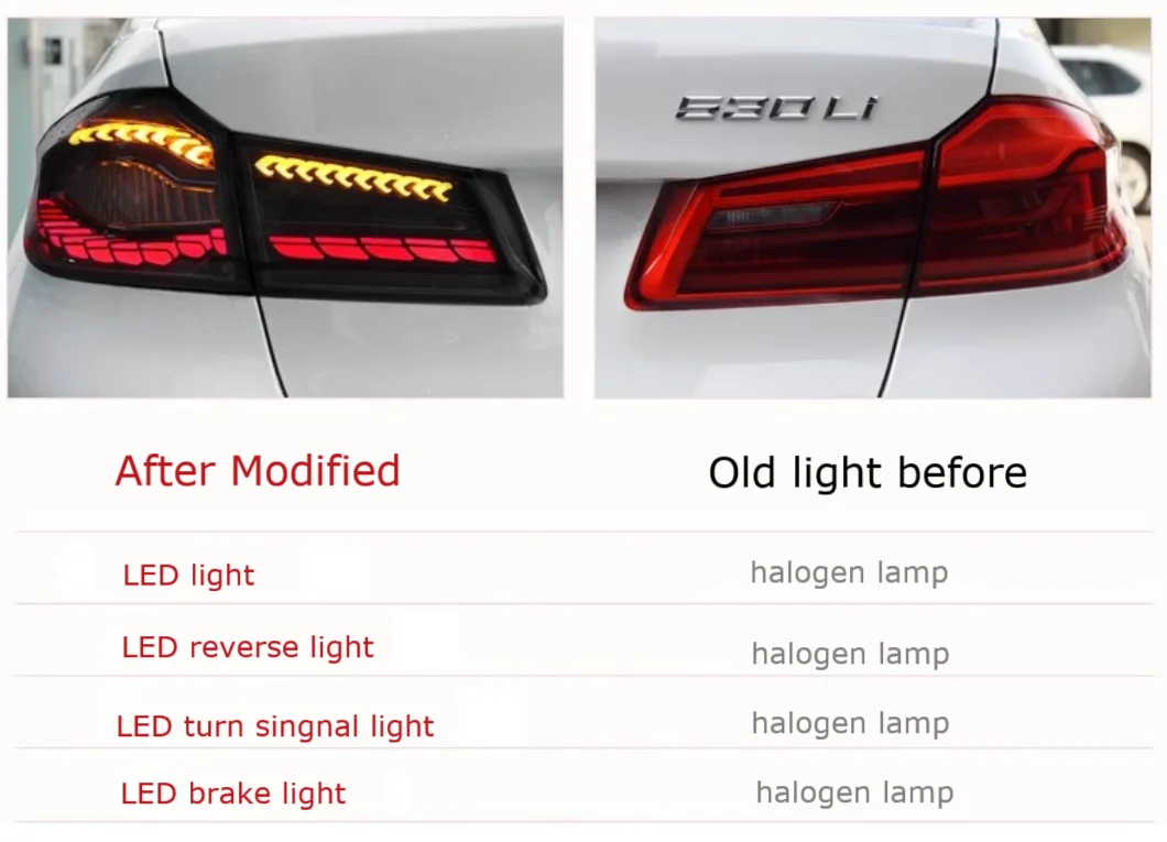 ل 2017-2022 BMW جديد 5 سلسلة G38 مجموعة المصابيح الخلفية G30 مع مقياس Donglong LED مصباح إشارة الانعطاف المتدفق