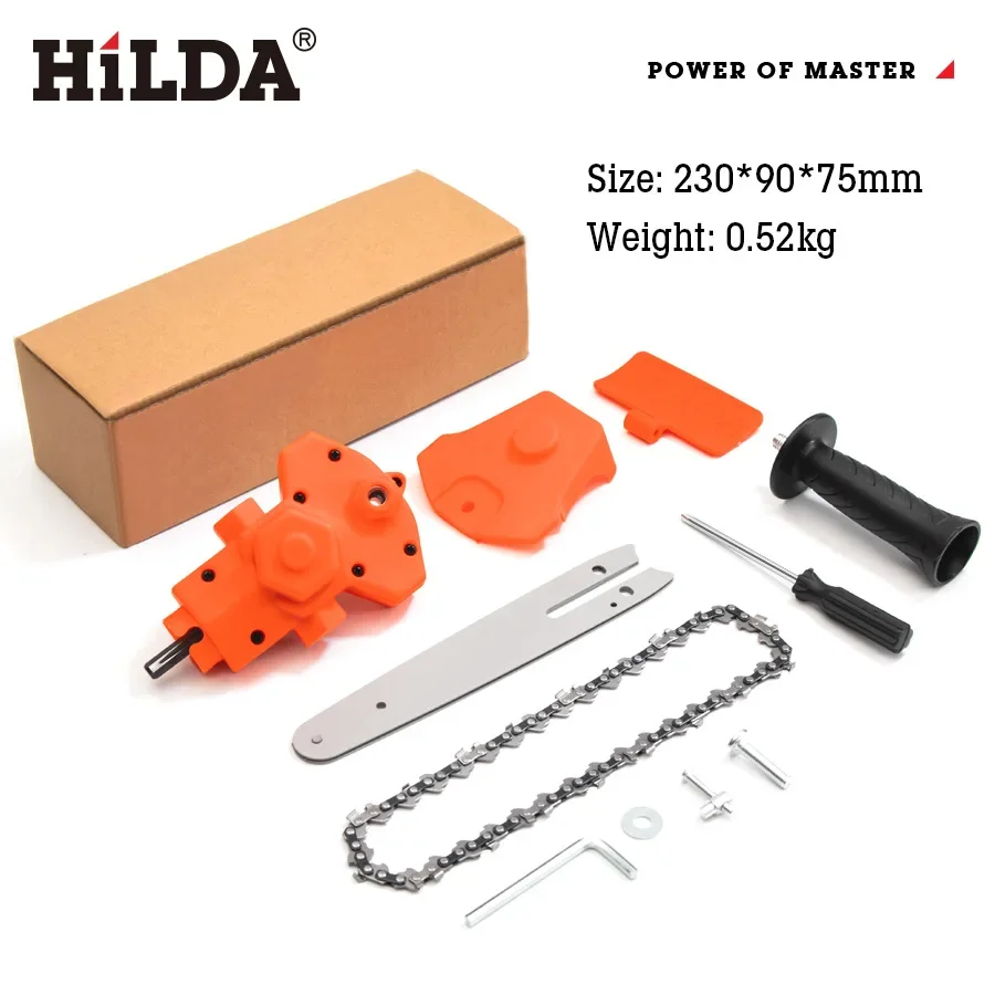 HILDA/Hilda Electric Chainsaw Simple, Drill Transfer Woodsaw, Gardening, Pruning Portable Chainsaw Motosierra Eléctrica 전기체인톱