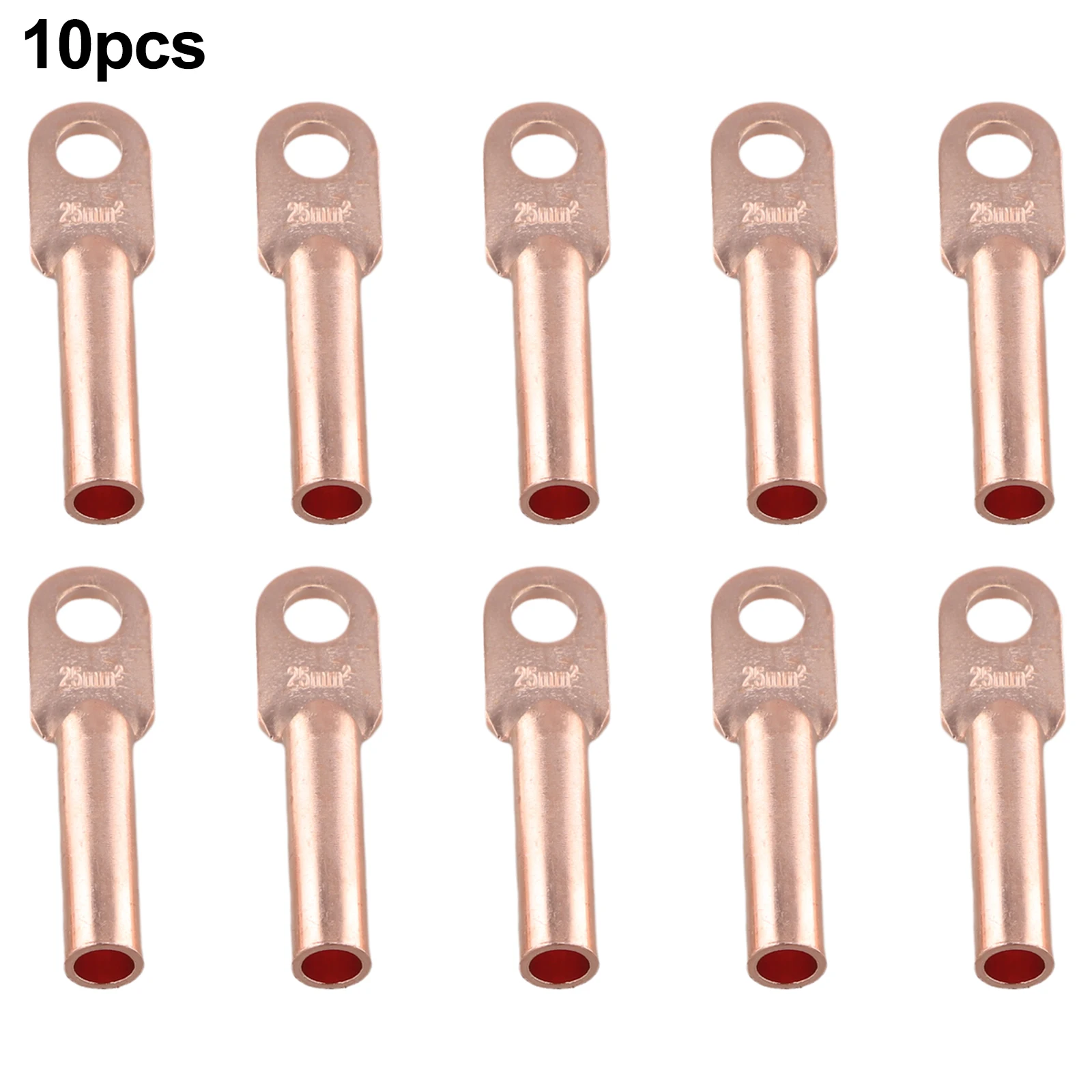 10PCS DT-10/16/25/35mm2 Wire Crimp Connector Auto Cable Copper Crimp Terminal  For Test Measurement Tool Accessory