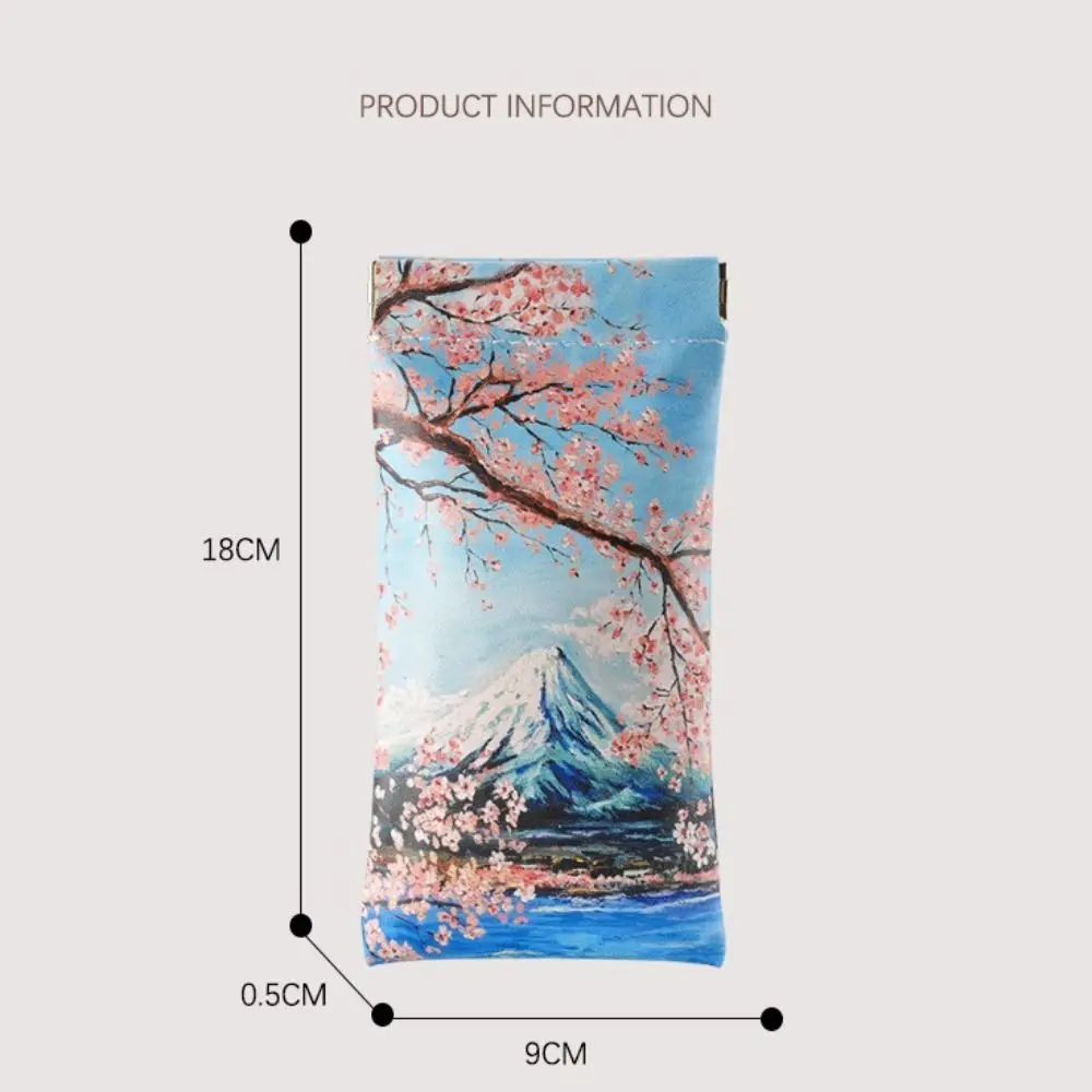 إغلاق تلقائي نظارات شمسية حافظة نظارات شمسية فنية مقاومة للماء غطاء حماية من جلد البولي يوريثان لوحة زيتية حقيبة تخزين النظارات #6