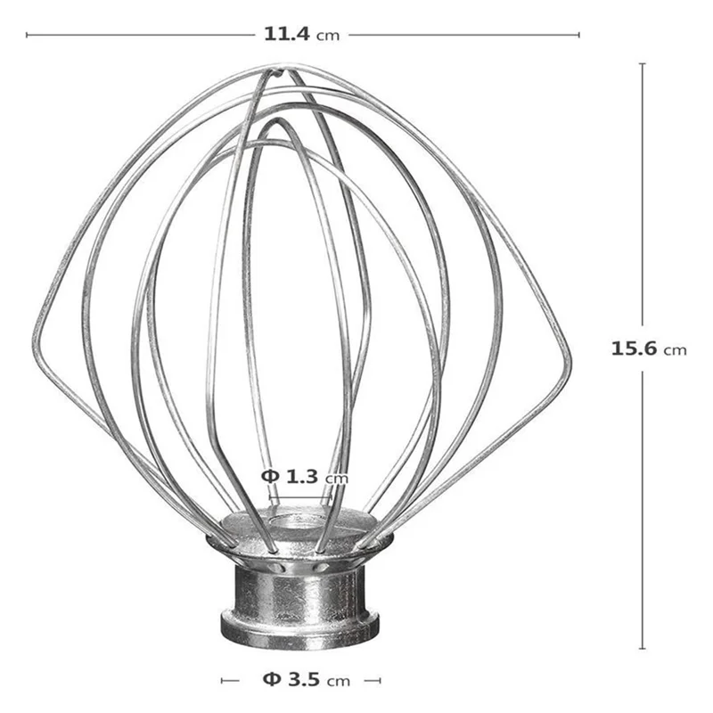 Aksesori Cambuk Kawat ABLN-A6HB Cocok untuk Aksesori Penggiling Mixer Desktop 7QT