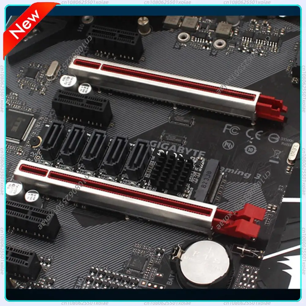 

M.2 M-Key PCI Express To SATA 3.0 SSD Adapter Card JMB585 Chipset Hard Disk Adapter Card Support for OS/Windows /Linux