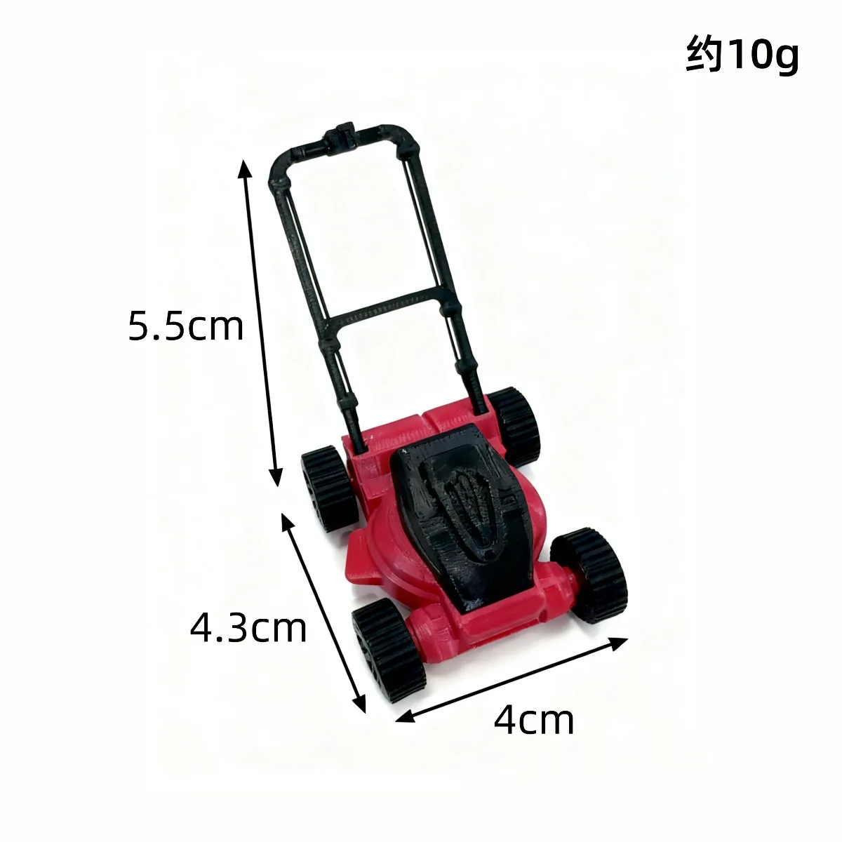 Mini Lawn Mower Model Garden Yard Scene Accessory Miniature Tools Lawn Care Tool Prop Dollhouse Decoration Craft Model