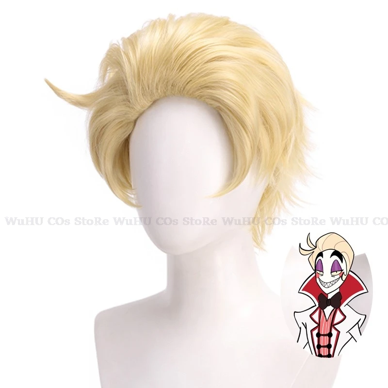 Hasbin-Peluca de Anime para hombre y mujer, accesorio para Cosplay de Hotel, Vaggie, Lucifer, Niffty, Charlie, fiesta de Halloween, Roleplay