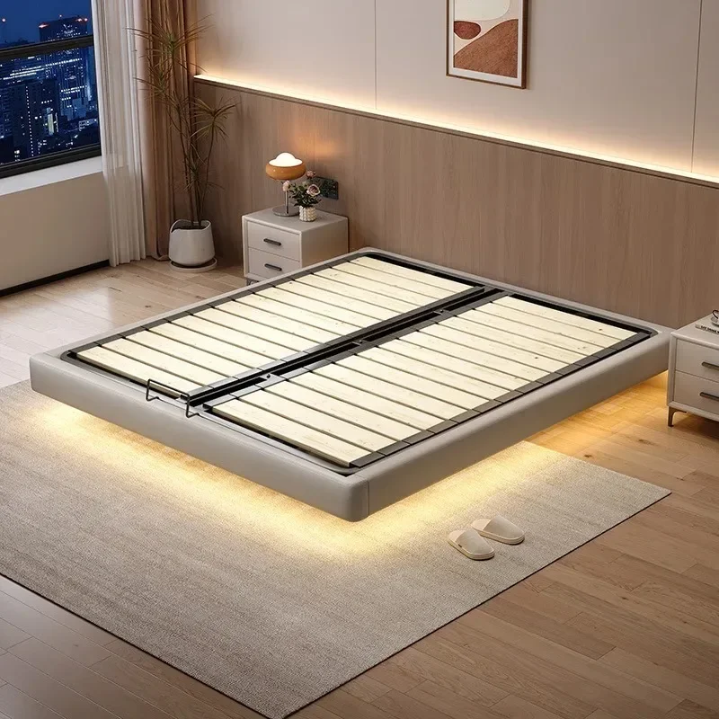 Hotel without bedside frame