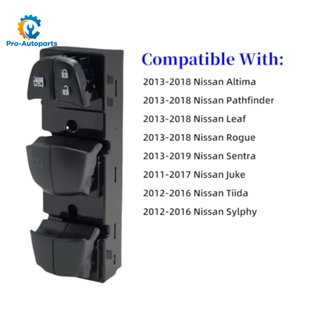 

Car Window Control Switch Master Button 25401-3DF0B 16+3 pins For Nissan X-Trail 2014-2017 Nissan Qashqai 2016-2017 254013DF0B