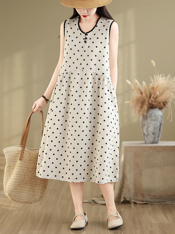 

Лето 2025: Женская хлопковая льняная юбка-миди А-силуэта с узором в клетку, свободного кроя, в винтажном стиле, для повседневной носки и офиса