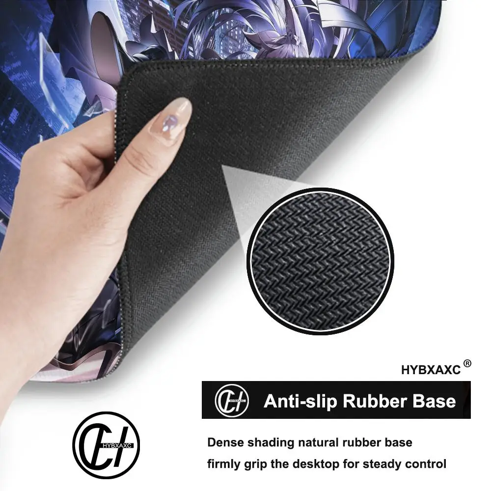 Zenless Zone Nul Hoshimi Miyabi Muismat Gaming Accessoires Computer Muismat Anime ZZZ Toetsenbord Kantoor Pads Rubber Muis Matten