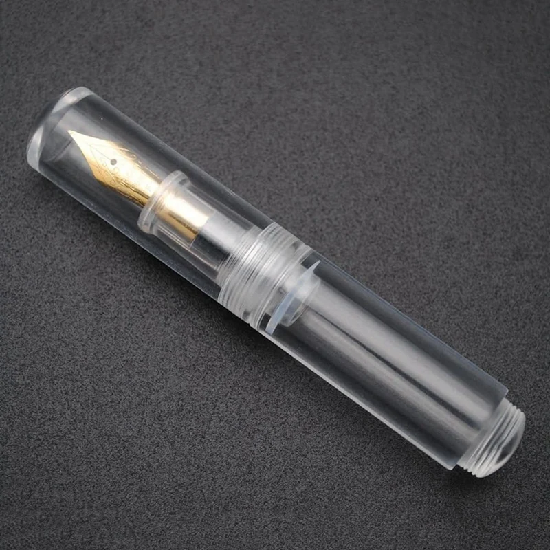 Mini Pocket-Size Eyedropper Fountain Pen Writing Ink Pen F Nib Ink Pen Portable Mini Pocket Pen