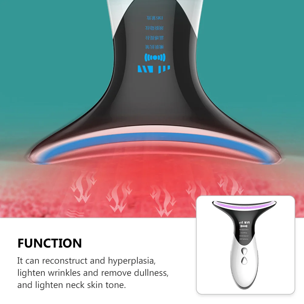 Instrumento de beleza recarregável para pescoço, material abs, anti-envelhecimento, dispositivo de aperto, massageador de decote, removedor de rugas, rosto