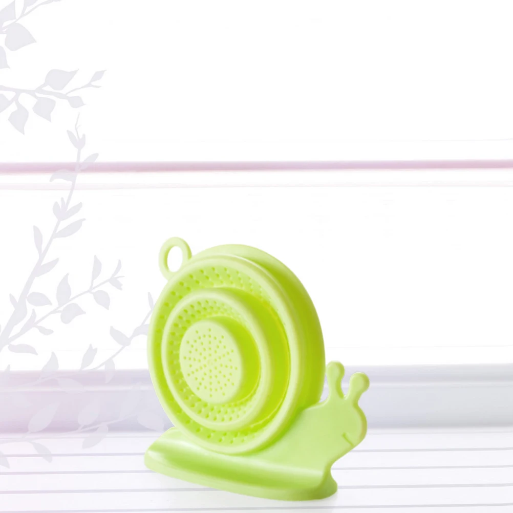 

Snail Drain Cover Silicone Sink Strainer Kitchen Bathroom Modeling Perforations Anti Clogging Durable Fits Drains Garbage