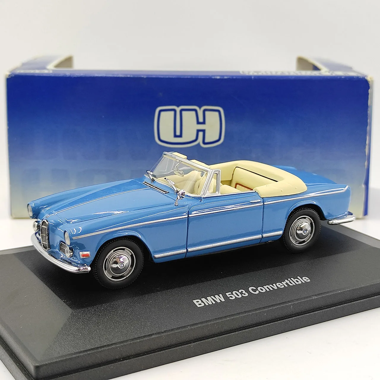 

Defective Diecast UH 1:43 Scale BMW 503 Convertibie Blue Alloy Car Model Collectible Toy Gift Souvenir Display Ornament