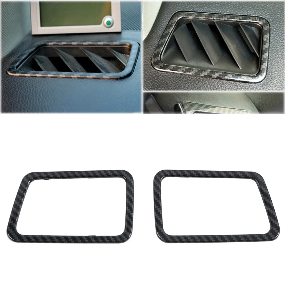 For Subaru WRX/ WRX STi/ Levorg 2014-2021 Car Accessories ABS Carbon Front Air Condition Vent Outlet Cover Trim 2pcs