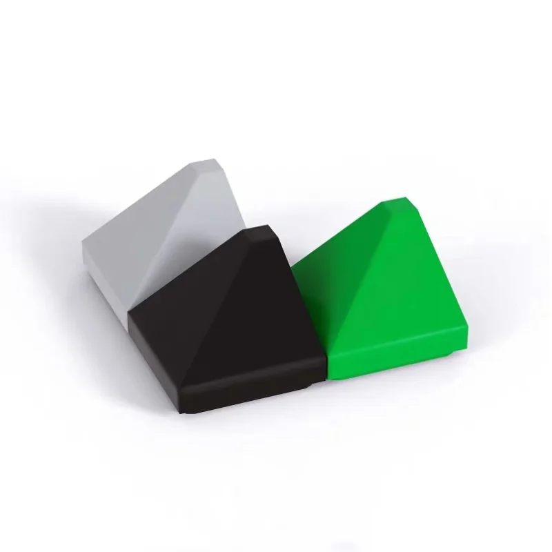 20pcs ROOF TILE 1X1X2/3, OUTSIDE CORNER, NO. 1 Compatible With 7826 MOC Self-Locking Bricks Building Blocks Toys Accessories