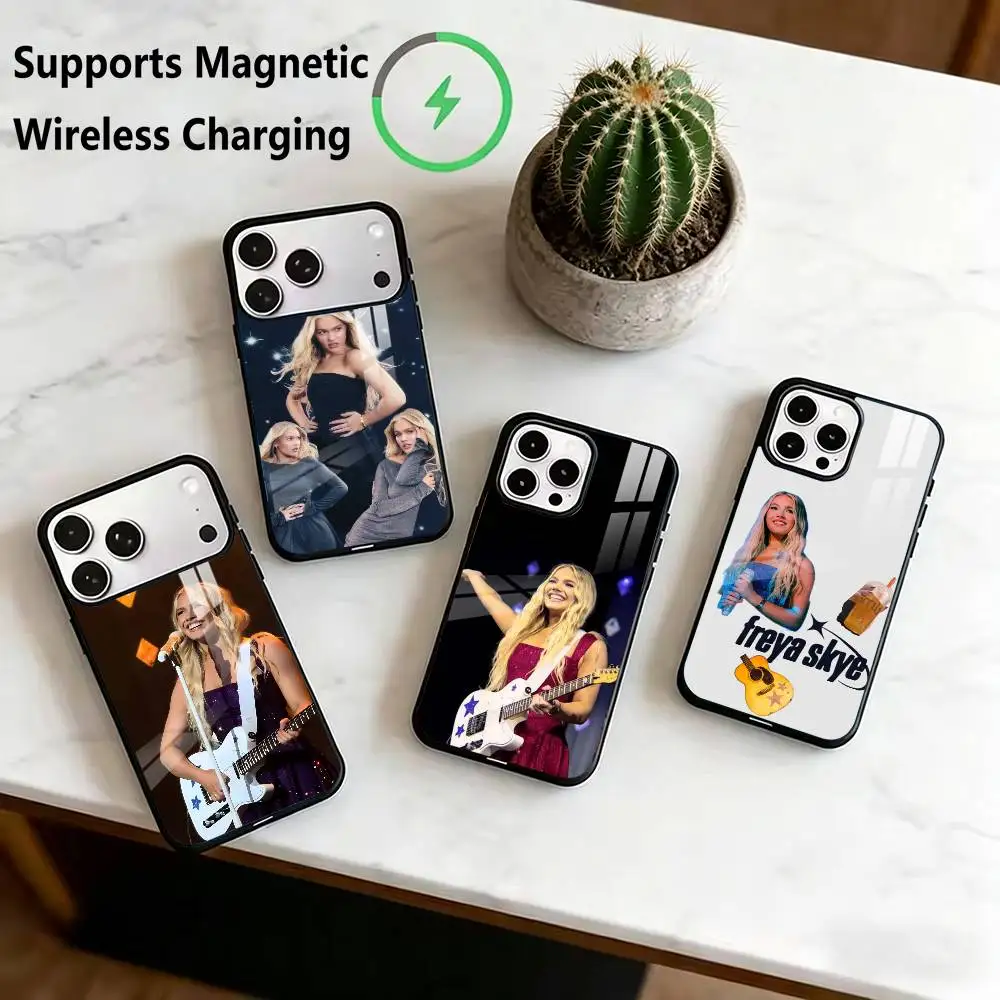 

Freya-A Skye-E Singer Phone Case For iPhone17,16,15,14,13,12,11 Plus,Pro Allows magnetic wireless charging