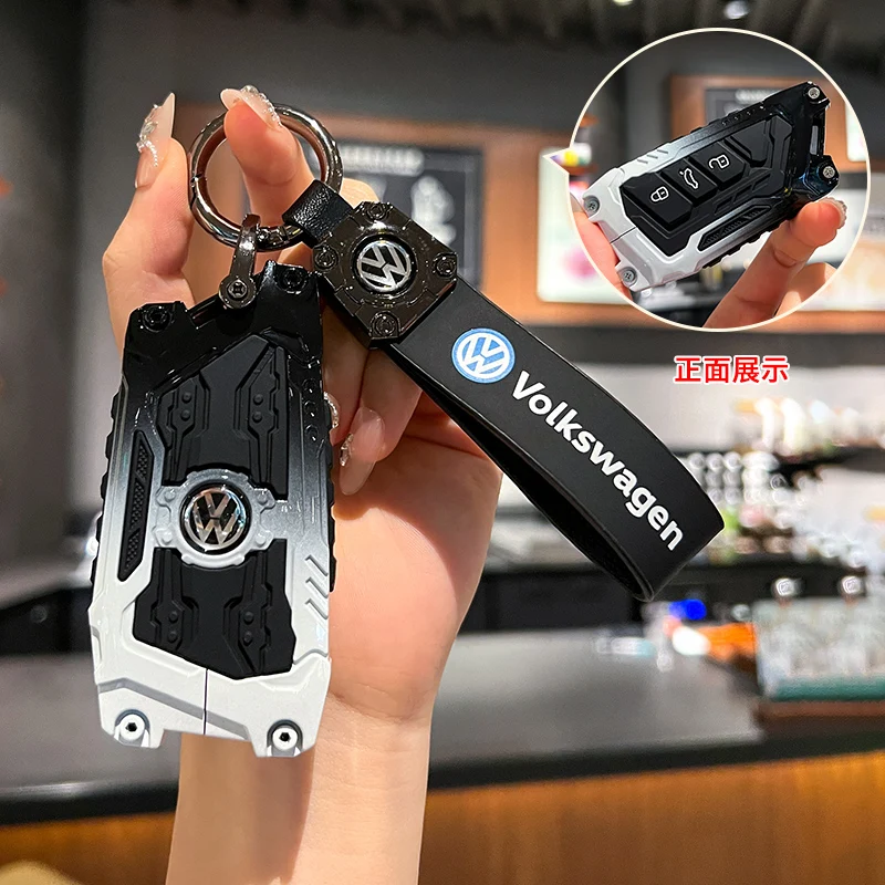 حافظة مفاتيح السيارة غطاء شل فوب لفولكس واجن فولكس فاجن جولف 8 MK8 ID-4 ID-6 لسكودا اوكتافيا A8 لمقعد ليون FR MK4 كوبرا #1