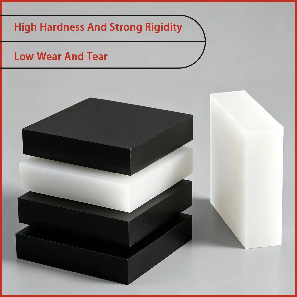 3-30mm thick black/white polyoxymethylene plastic board for mechanical parts, transmission components, etc