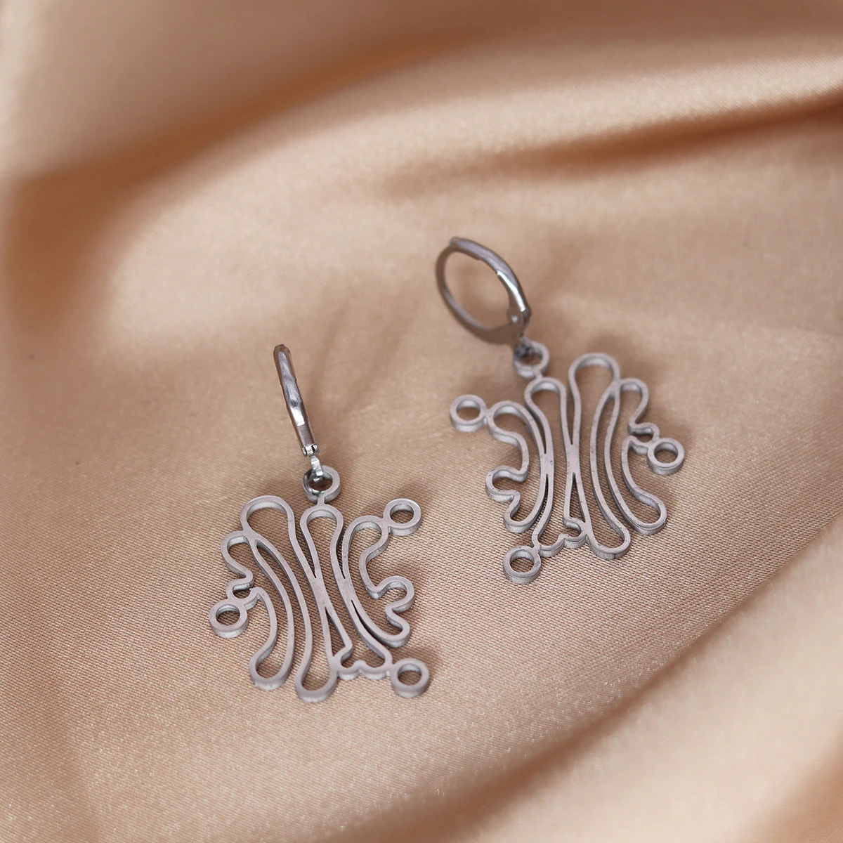 CHENGXUN Golgi Earring Biology Hoop Earrings Stainless Steel  Organelle Biology Jewelry Science Teacher Gift for Women