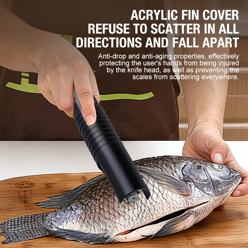 

Handheld electric fish scale scraper, household commercial fish scale machine, wireless waterproof fully automatic fish scale sc