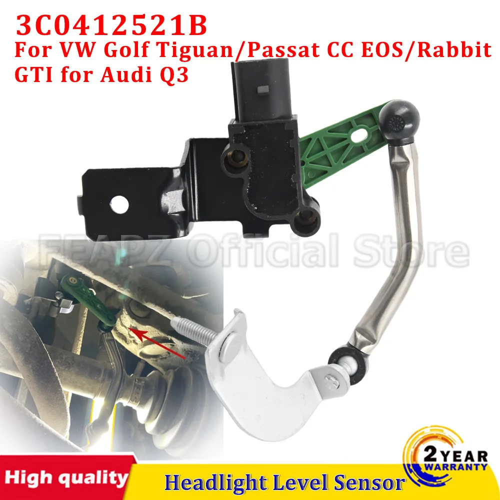 

1 шт. передний левый датчик уровня фар автомобиля 3C0412521B для VW Eos Golf Passat Wagon Scirocco Sharan Tiguan Audi Q3 автомобильные аксессуары