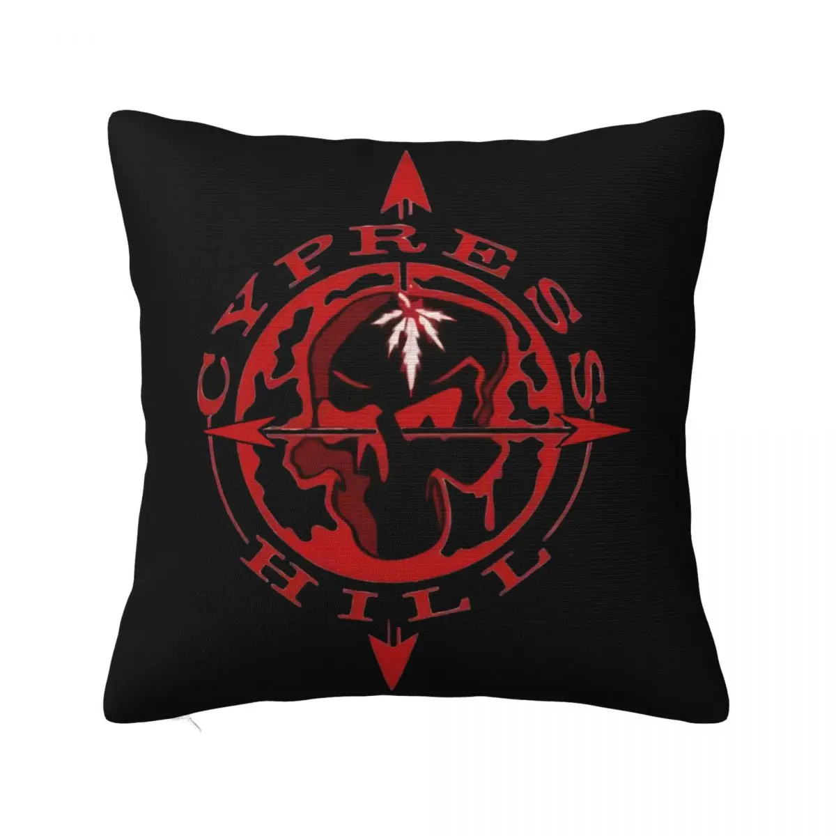 Cypress Hill Circle Red Skull S 3Xl New Official Industrial Control Merch Pillow Case