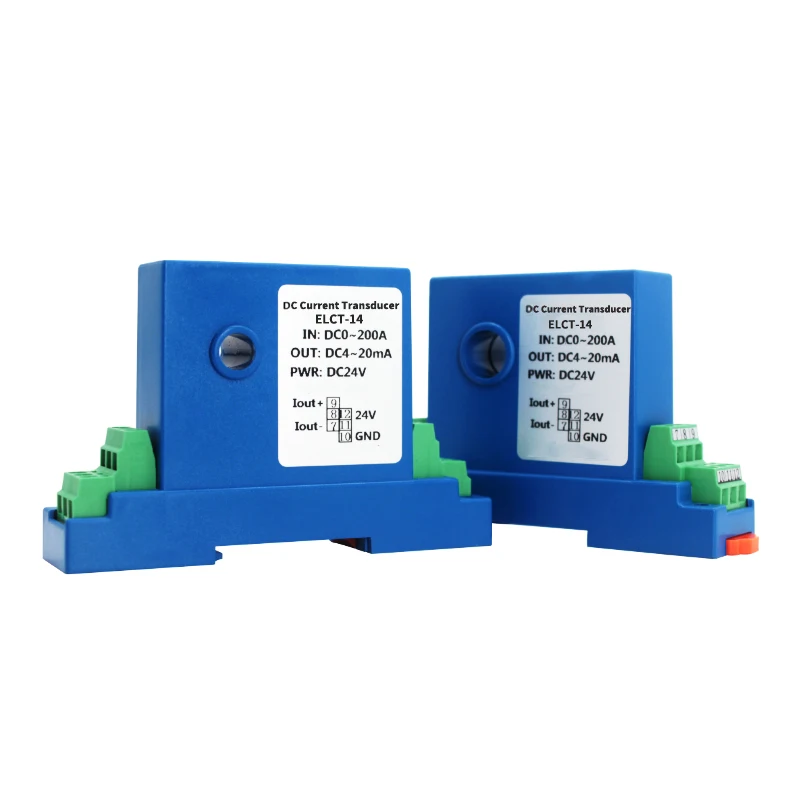 DC 0-200A Electrical Current Transmitter Close Loop CT for DC Hall Current Sensor 4-20mA 0-5V Output DC Current Transducer