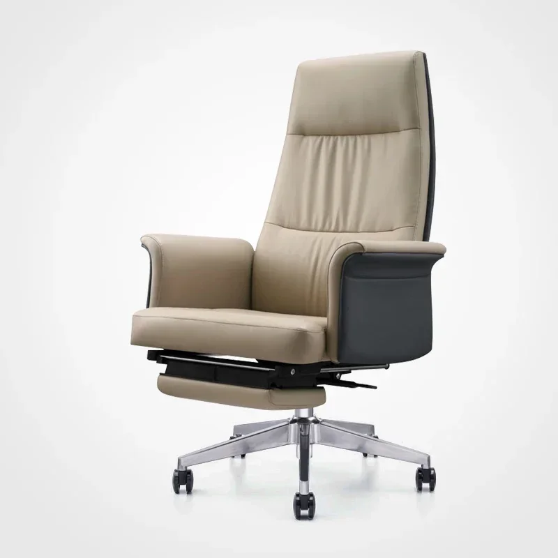 Home Boss Manager Office Chair, Simple and Modern Home Computer, Lunch Break Leather Chair, Sitting for A Long Time Without Fati