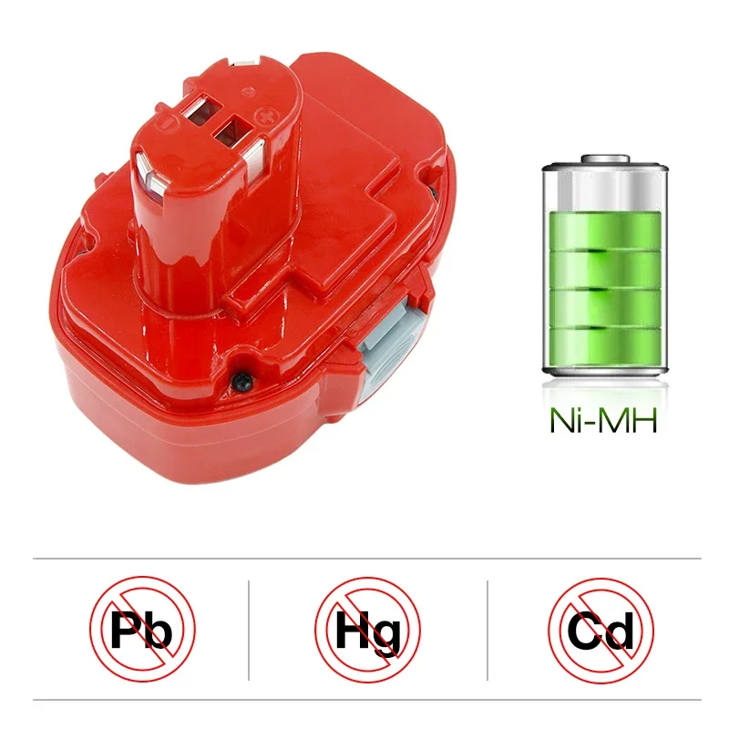 PA18 18V 2.0Ah/3.0Ah Ni-MH/Ni-CD Cordless Power Tools Rechargeable Battery for Makita 4334D 6343D 8443D 1822 1823 1834 1833 1835