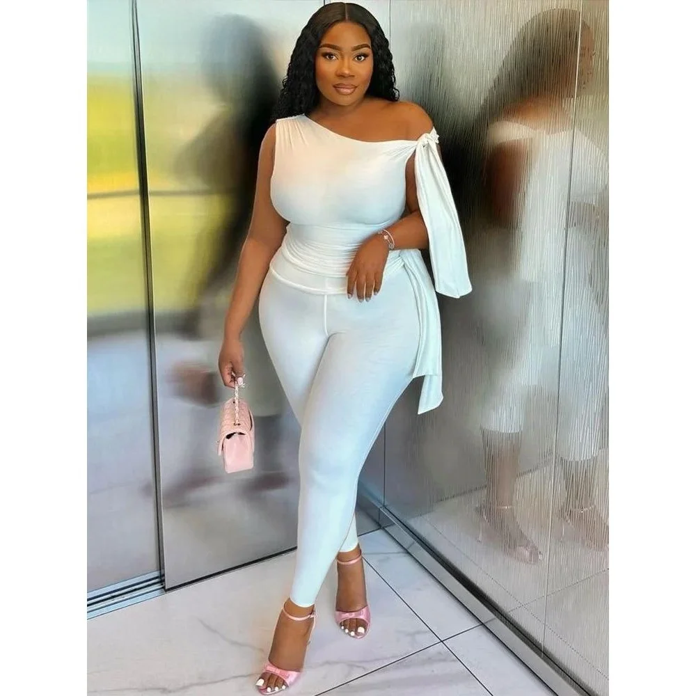 

Ele Weird Puss Chic 2 Piece Women's Trasuit Set Asymmetrical Design Spring 2025 Ladies Premium Faion Outfit