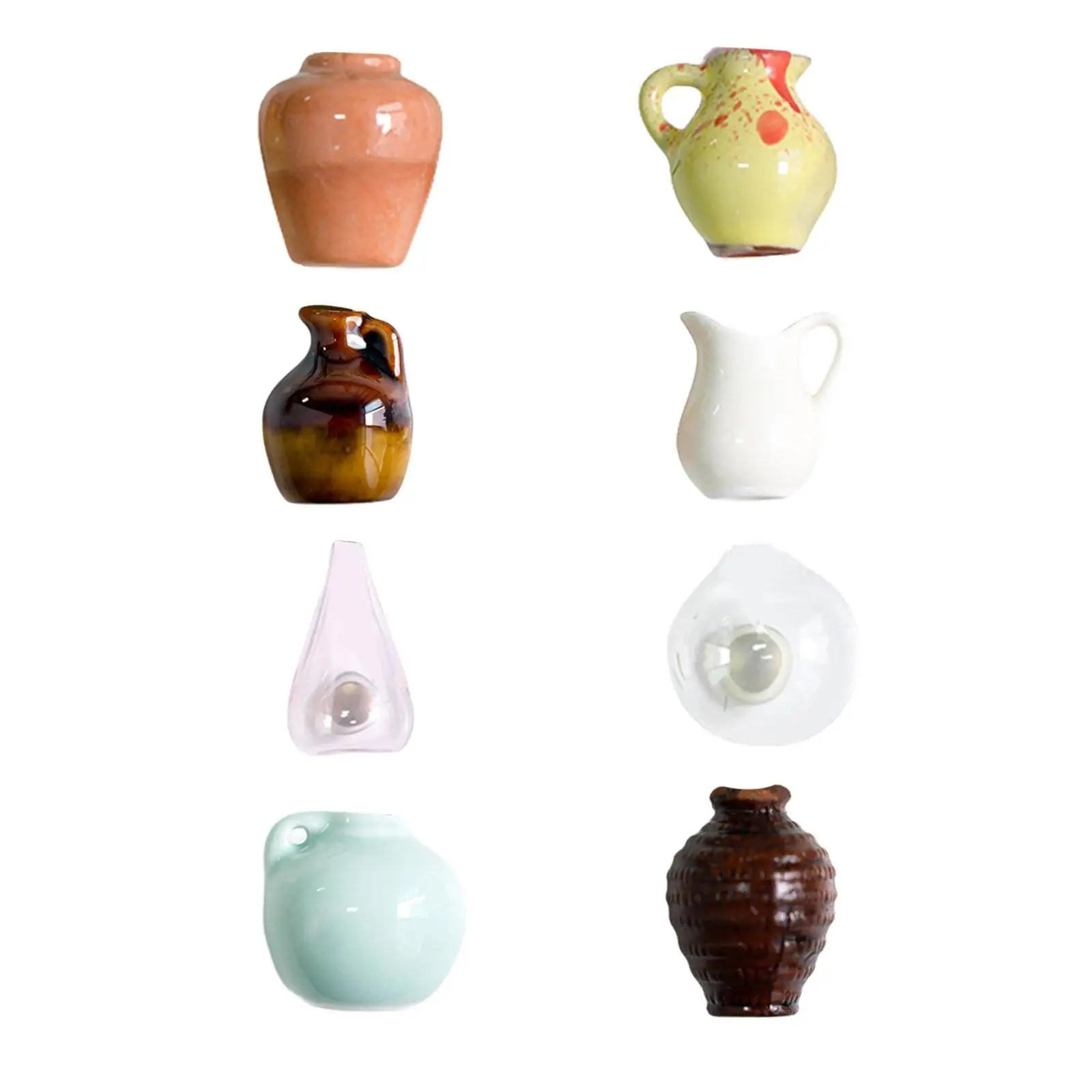 Vase Fridge Magnets Centerpiece Cute Diorama Scenery Decorative Vase Model for Micro Landscape Layout DIY Projects Decoration