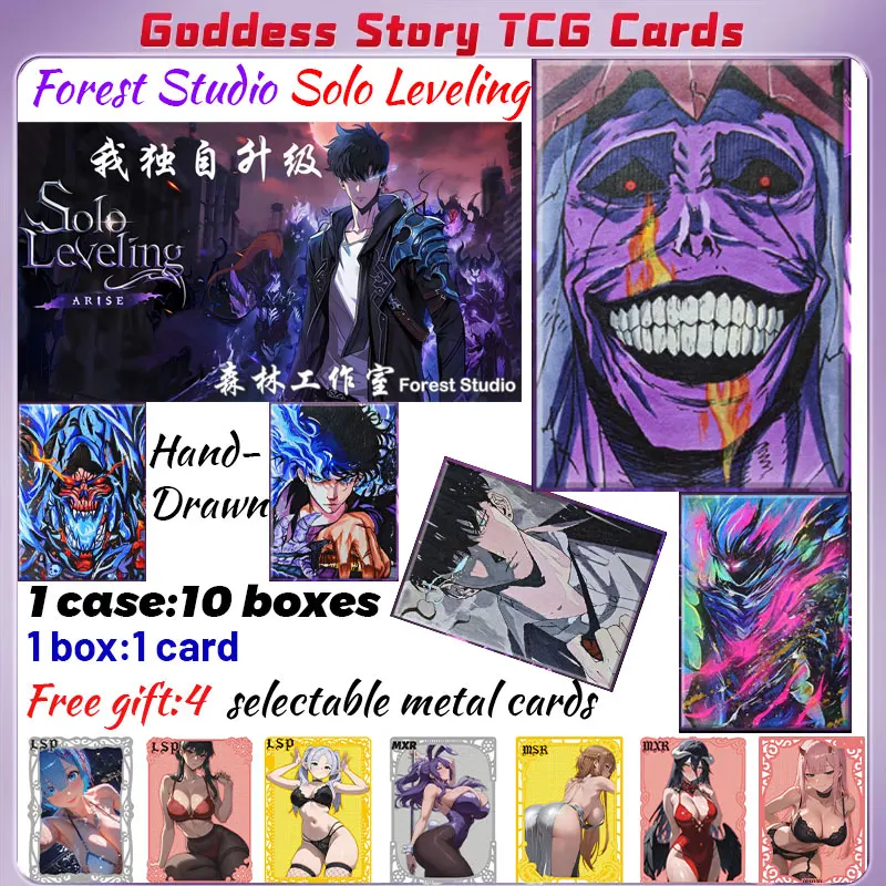 

2025 Newest Forest Studio Solo Leveling 2 Hand-drawn Cards Sung Jin-woo Shinobu Japanese Anime Trading Mitsuri Hobbies Gift