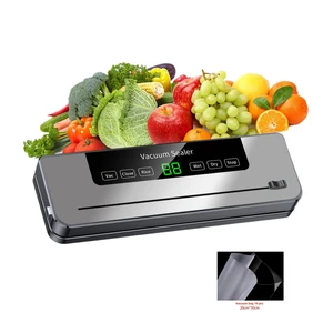 جافة / رطبة فراغ كهربائي سدادة مختومة التعبئة والتغليف للطعام المطبخ تخزين المواد الغذائية الأشعة فوق البنفسجية التعقيم المدمج في سكين القطع أفضل 6 آلات ختم زجاجات مبيعا - رقم 2