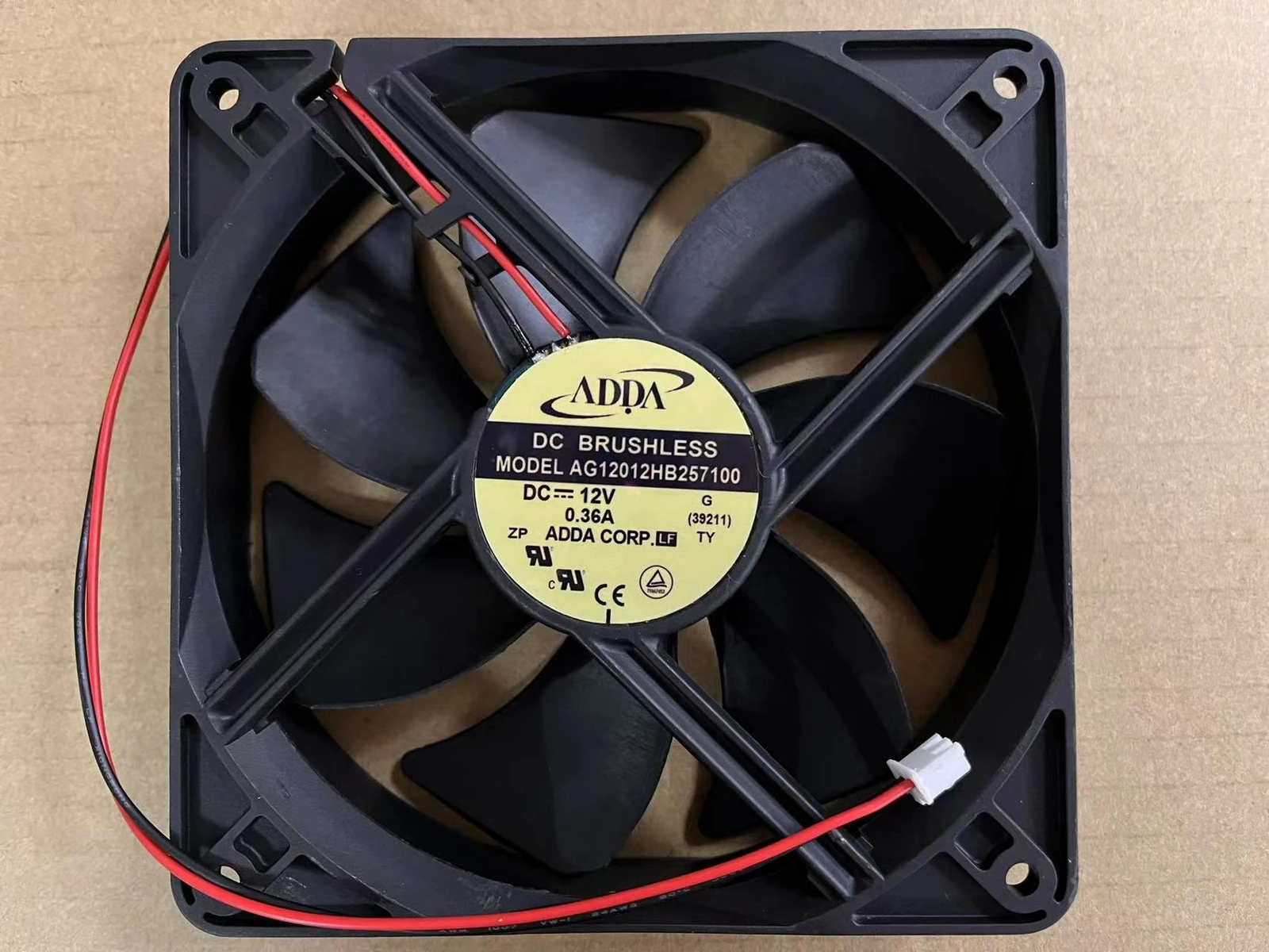 

FOR ADDA AG12012HB257100 12V 0.36A 12025 12cm 2-wire double ball cooling fan