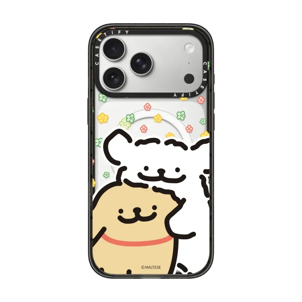 CASETiFY MAltese Line Dog Art Cute Series Magnetic Drop-proof Case for iPhone 13 14 15 16 17 Pro Max Air Plus Protect Cover view 6