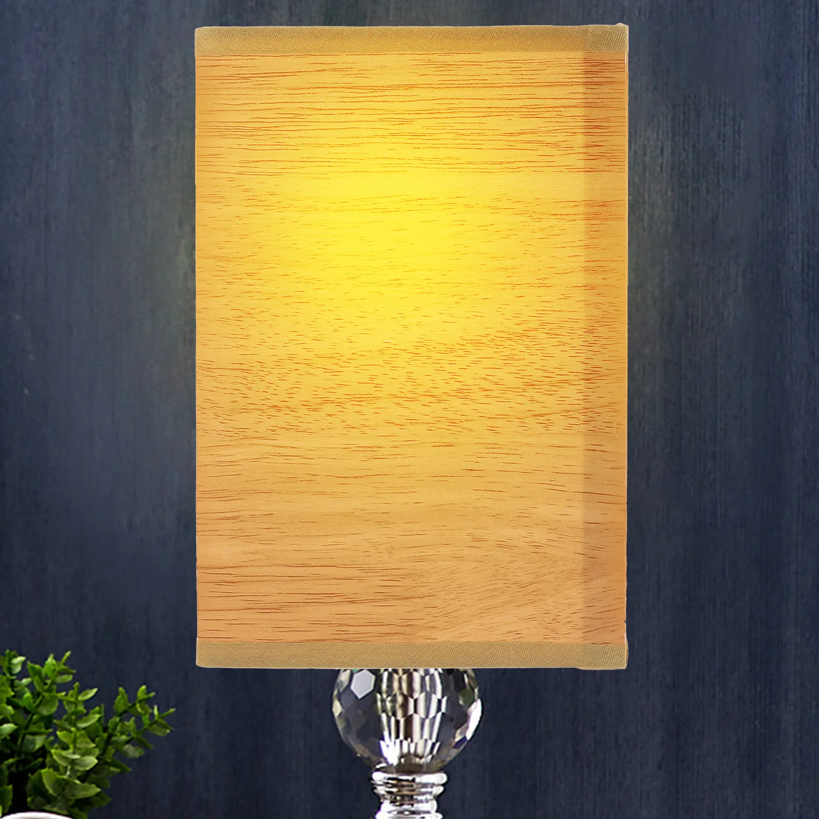

Square Linen Lampshade Fabric Table Lamp Wall Pattern Lightweight Metal Daily Use Cloth Cover Bedroom Lighting