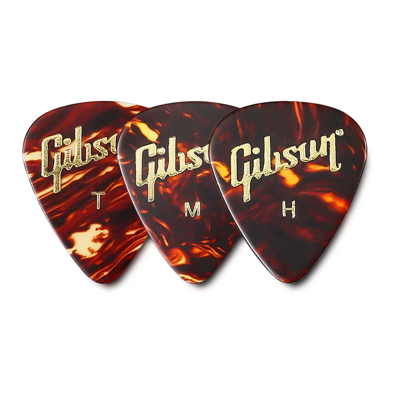 Gibson 기타 피크 APRT12-74 어쿠스틱 기타, 일렉트릭 기타, 베이스 등을위한 거북이 피크, 기타 액세서리, 미국산