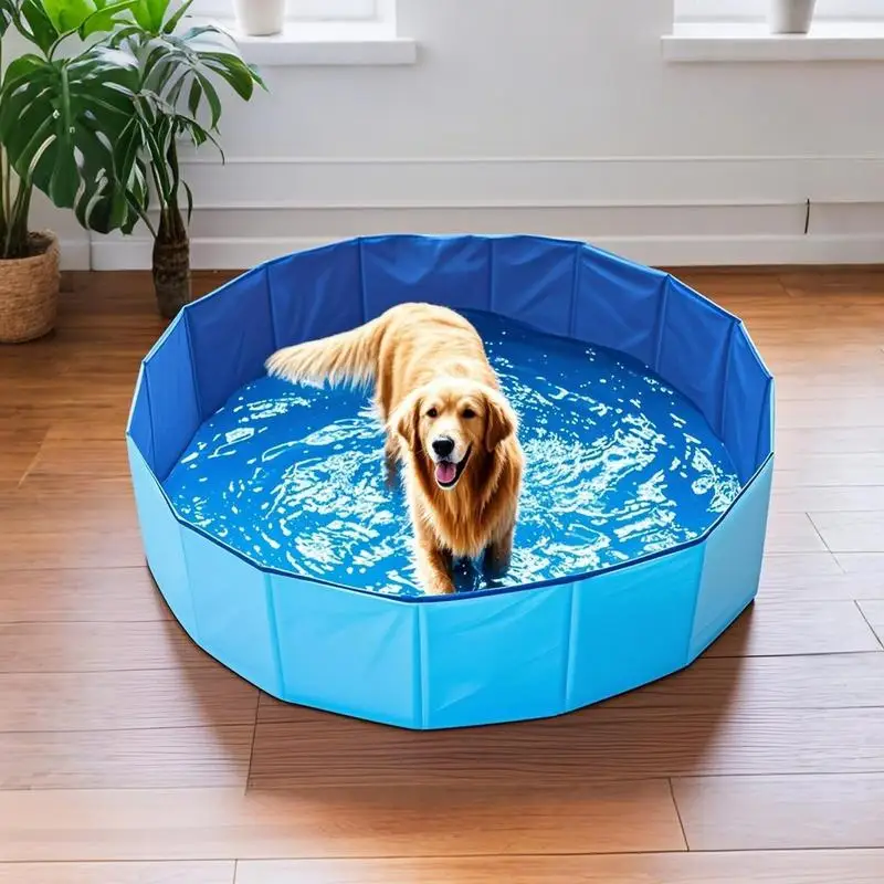 

Foldable Pet Grooming Bathtub with Non-Slip Bottom Outdoor and Indoor Pool Pet Supplies for Small Animals Ducks Dogs Cats